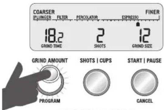 SAGE the Smart Grinder Pro BCG820 - Program Function - 1