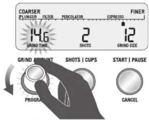 SAGE the Smart Grinder Pro BCG820 - Decreasing the Grind Amount - 1