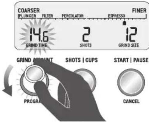 SAGE the Smart Grinder Pro BCG820 - Zmniejszenie ilosci mielonej kawy - 1