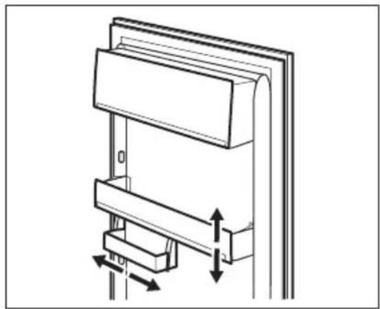 ELECTROLUX ENN2811BOW - Positionierung der Türablagen - 1