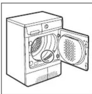 ELECTROLUX EDH97941 - Important! after each drying cycle: - 1