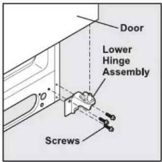 ELECTROLUX ENL6098W - To remove the refrigerator door: - 1