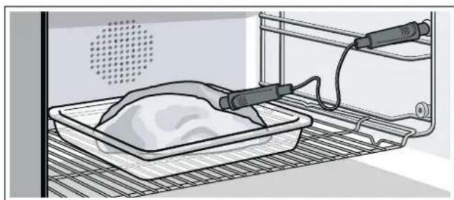 GAGGENAU BSP250111 - Introduire la sonde thermométrique dans l'aliment à cuire - 1