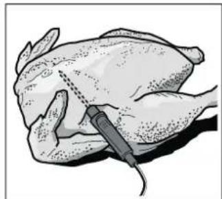 GAGGENAU BSP250111 - Introduire la sonde thermométrique dans l'aliment à cuire - 3