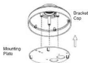 D-LINK DCS6517 - Memasang Braket penempatan sudutkanan (Opsional) - 1