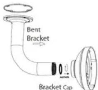 D-LINK DCS6517 - Installing the Right-Angle Mount (Optional) - 2