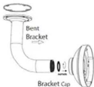 D-LINK DCS6517 - Memasang Braket penempatan sudutkanan (Opsional) - 2