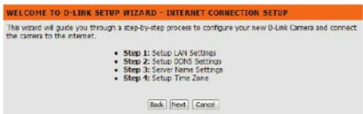 D-LINK DCS5030L - Assistant de configuration de connexion Internet - 1