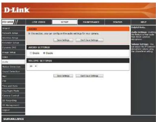 D-LINK DCS5030L - Audio - 1