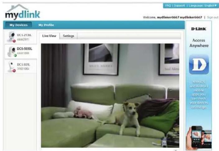 D-LINK DCS5030L - mydlink - 1