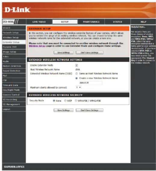 D-LINK DCS5030L - Installation du prolongateur - 1