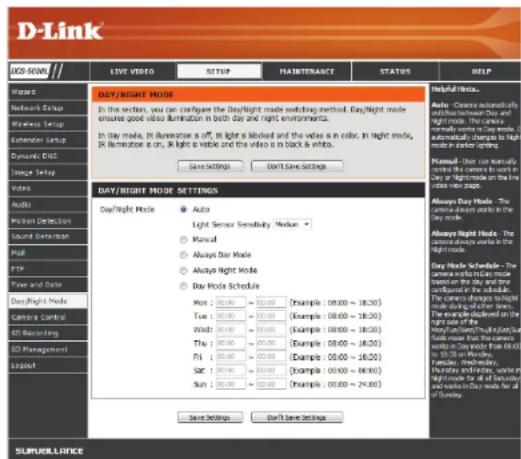 D-LINK DCS5030L - Mode jour/nuit - 1