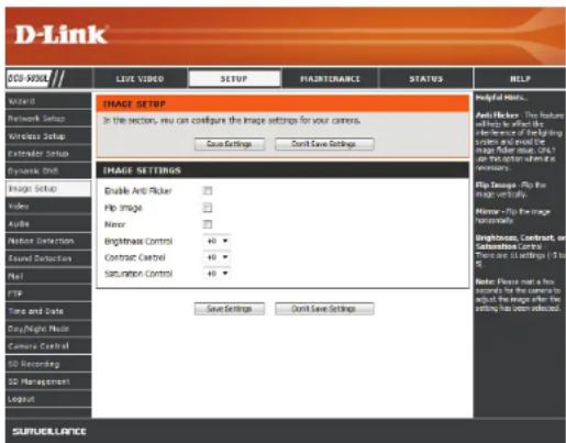 D-LINK DCS5030L - Configuration de l'image - 1