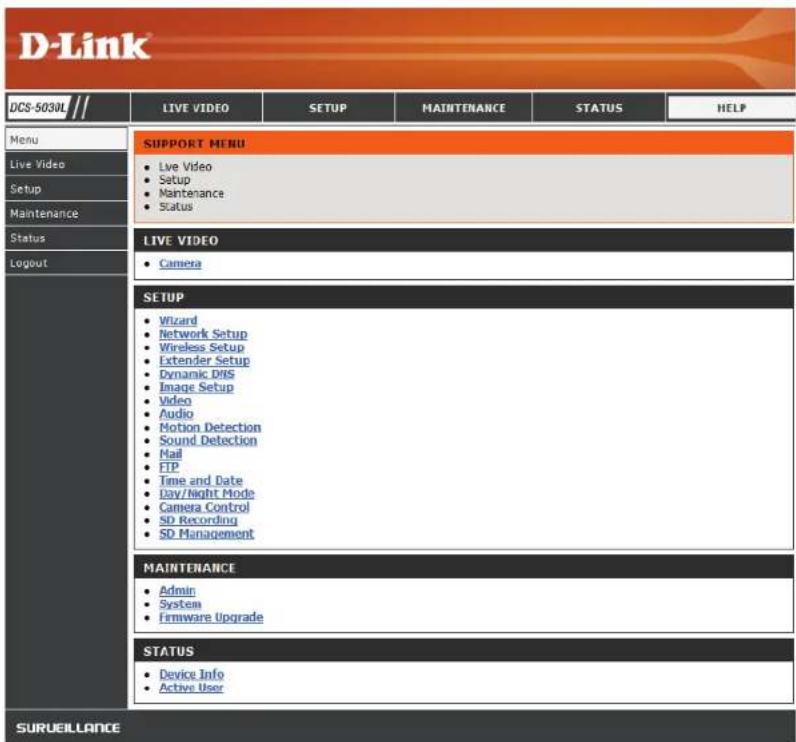 D-LINK DCS5030L - Aide - 1