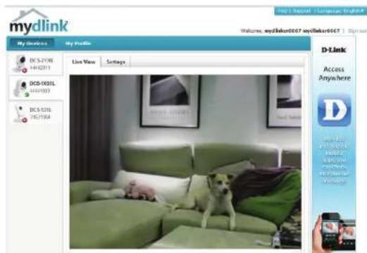 D-LINK DCS5030L - Contrôlez votre compte mydlink - 3