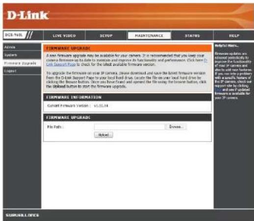 D-LINK DCS960L - Mise à jour du microprogramme - 1