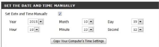 D-LINK DCS960L - Date et heures - 2