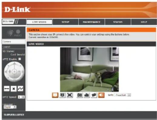 D-LINK DCS960L - Video en direct - 1