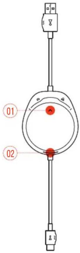 JBL Quantum ONE - COMMANDES DU CABLE USB - 1