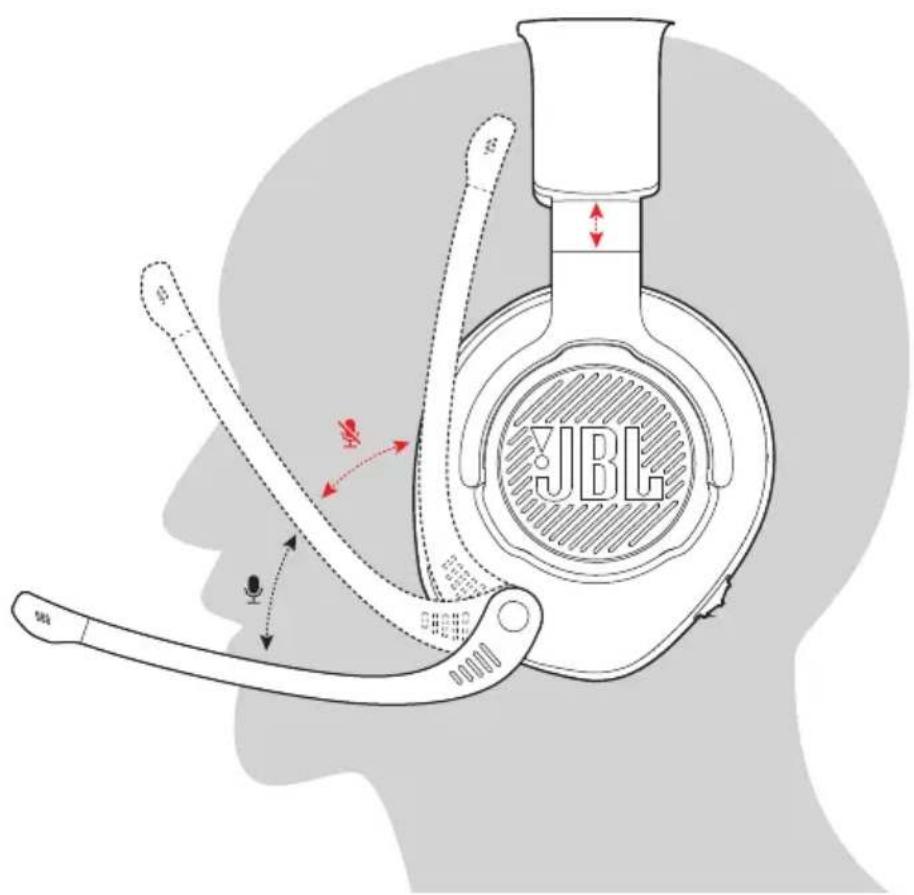 JBL Quantum 300 - PORT DE VOTRE CASQUE-MICRO - 1