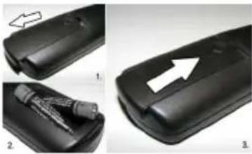 Tucson TL5005SMART - Installing the Batteries to the Remote - 1