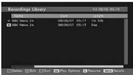 Tucson TL1901B11 - Watching Recorded Programmes - 1