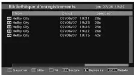 Tucson TL1901B11 - Regarder les programmes enregistrés - 1