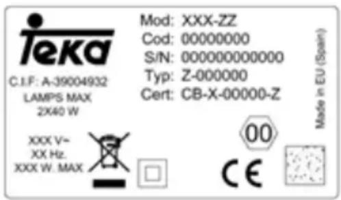 TEKA TL 740 - Informatii Tehnice (Fig. 4) - 1
