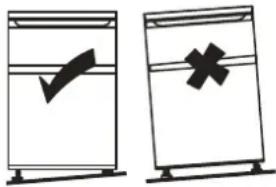 Diagram showing two containers with checkmarks and a cross symbol indicating failure or rejection.