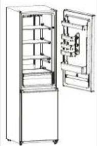 TEKA NFL 342 C - Umkehr des Türausschlags - 3