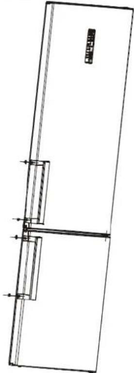 TEKA NFL 342 C - Установка дверных ручек (дополнительно) - 3