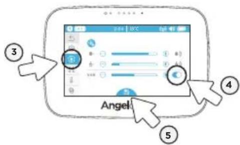 ANGELCARE AC510 - POUR ACTIVER LA FONCTION VOX - 2