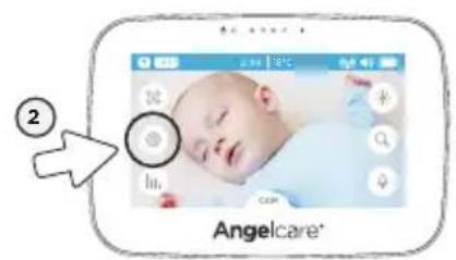 ANGELCARE AC510 - POUR ACTIVER L'ALERTE DE LA TEMPÉRATURE AMBIANTE: - 1