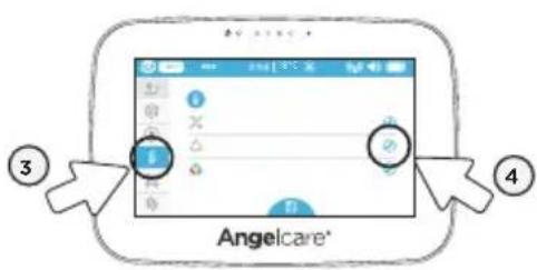 ANGELCARE AC510 - POUR ACTIVER L'ALERTE DE LA TEMPÉRATURE AMBIANTE: - 2