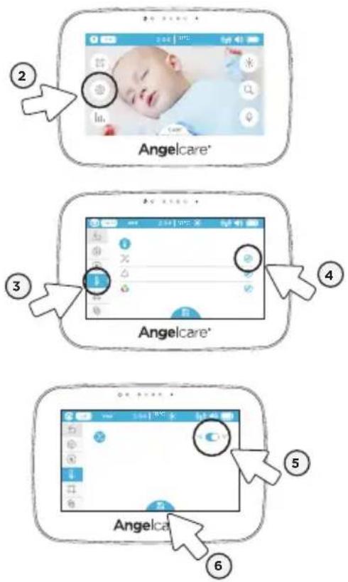 ANGELCARE AC510 - POUR PASSER DE FAHRENHEIT À CELSIUS: - 1