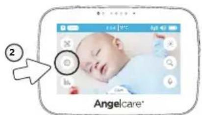 ANGELCARE AC510 - POUR RÉGLER LE NIVEAU DE SENSIBILITÉ DU DÉTECTEUR DE MOUVEMENTS: - 1