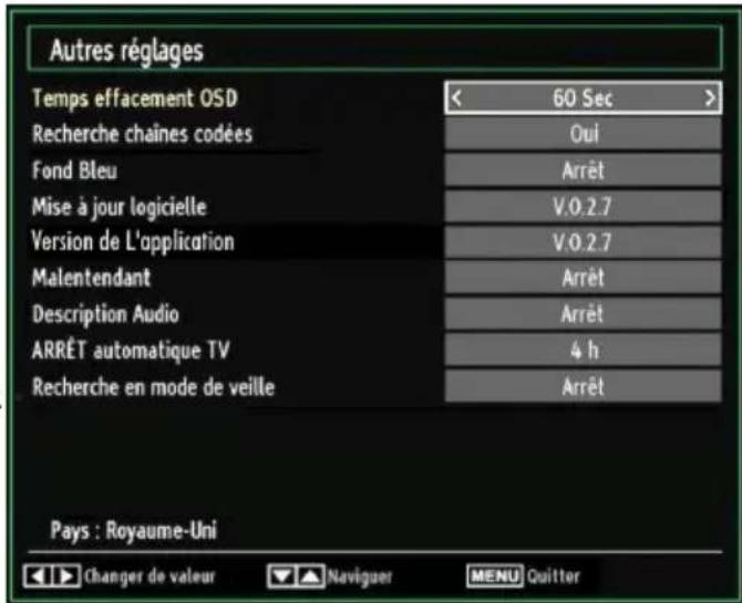 TECHWOOD VL22TV1102 - Configuration des autres réglages - 1