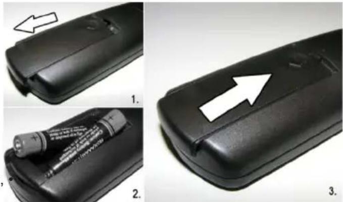 TECHWOOD VL22TV1102 - Inserting Batteries - 1