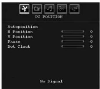 TECHWOOD TL3210TN875 - PC Position Menu - 1