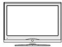 TECHWOOD TKR26B62N - LCD TV and Operating Buttons - 1
