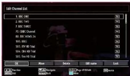 TECHWOOD TKR26B62N - Operating the Channel List - 1