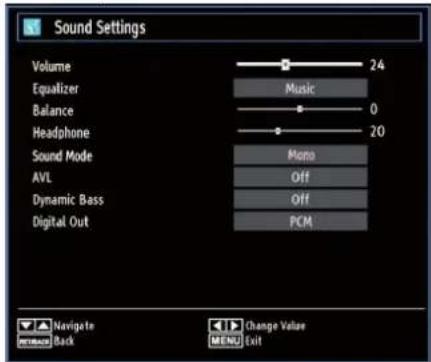 TECHWOOD TKR26B62N - Configuring Sound Settings - 1