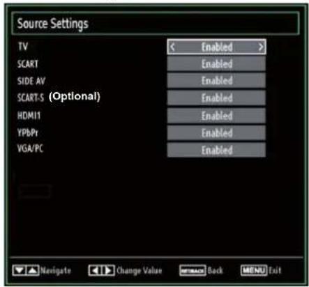TECHWOOD TKR26B62N - Confi guring Source Settings - 1