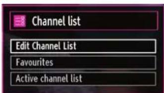 TECHWOOD TKR26B62N - Managing Stations: Channel List - 1