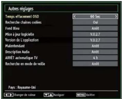 TECHWOOD TKR26B62N - Confi guration des autres réglages - 1