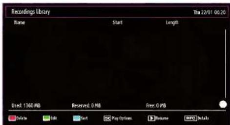 TECHWOOD TKR26B62N - Recordings Library - 1