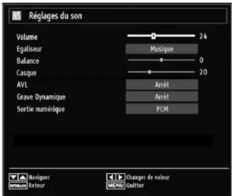TECHWOOD TDVE19TN11 - Configuration des paramètres sonores - 1