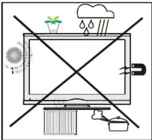 TECHWOOD TD32HDTN12 - Branchement à un système de distribution télévisé (TV Câblé etc.) avec tuner - 1