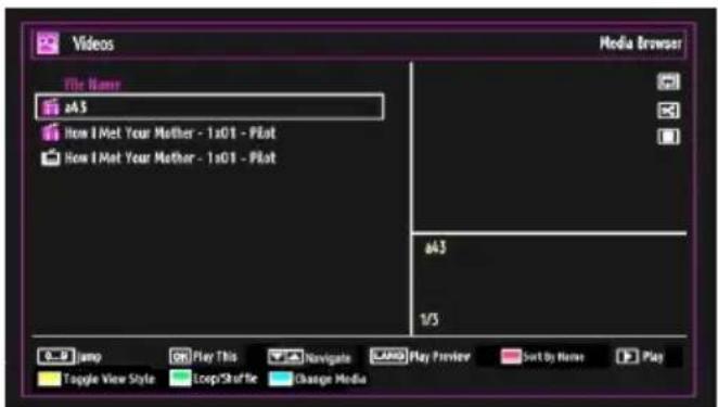 TECHWOOD TD32HDTN12 - Media Playback Using Media Browser - 2