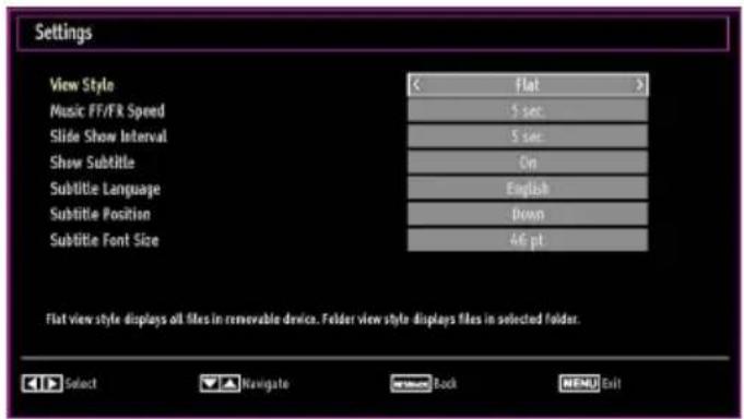 TECHWOOD CL24ITM12FDVX - Media Browser Settings - 1